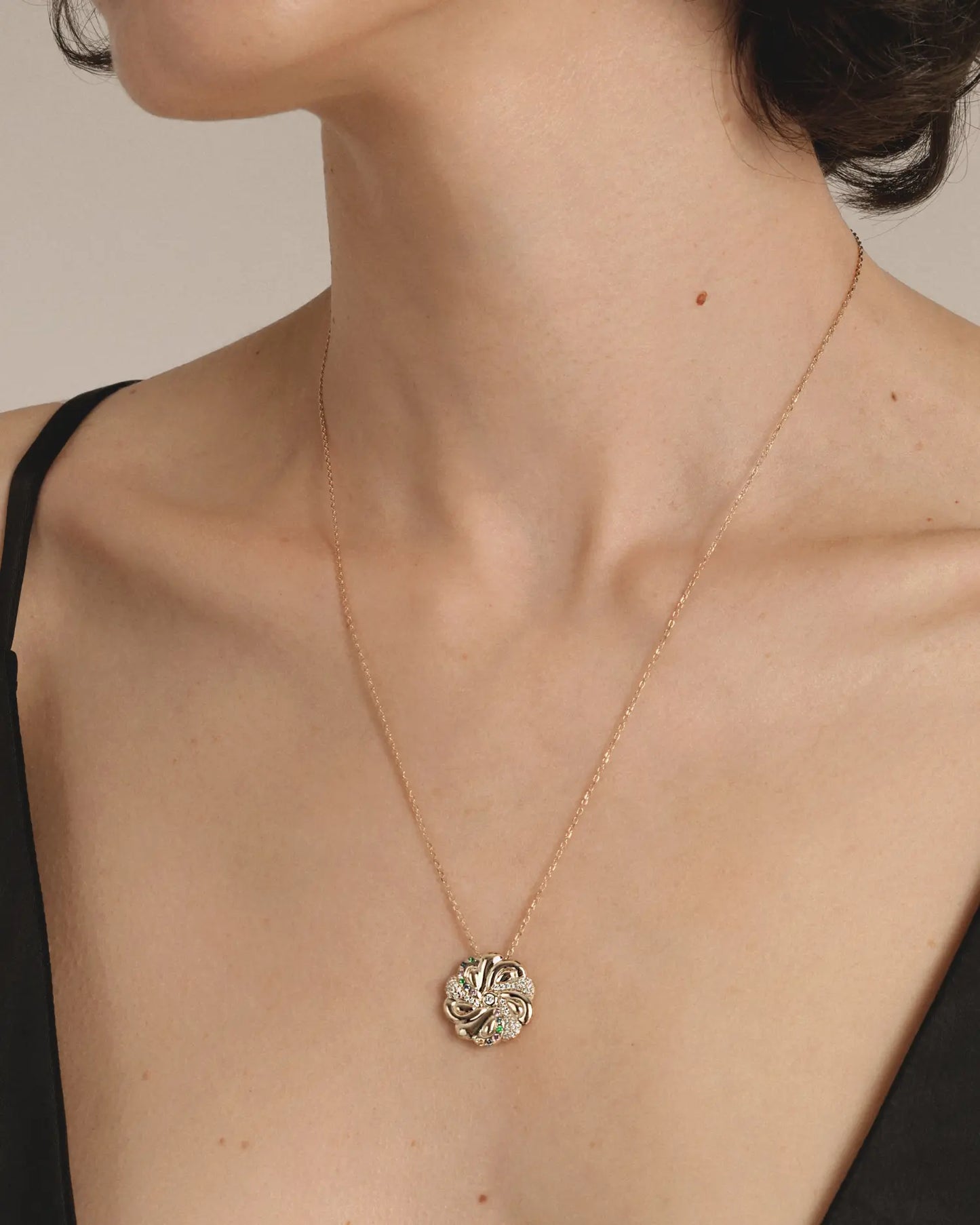 Gold Braided Bread Necklace