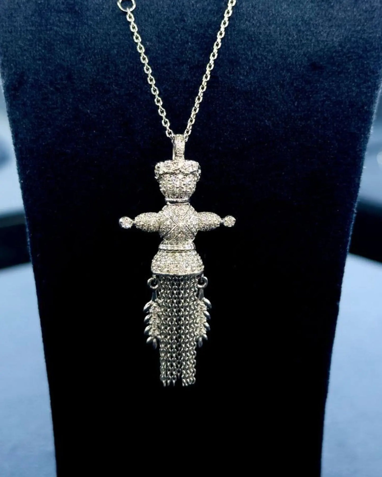 Spring Doll Pendant with diamonds
