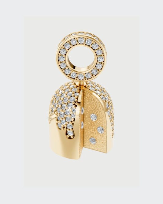GOLD Easter Bread Pendant