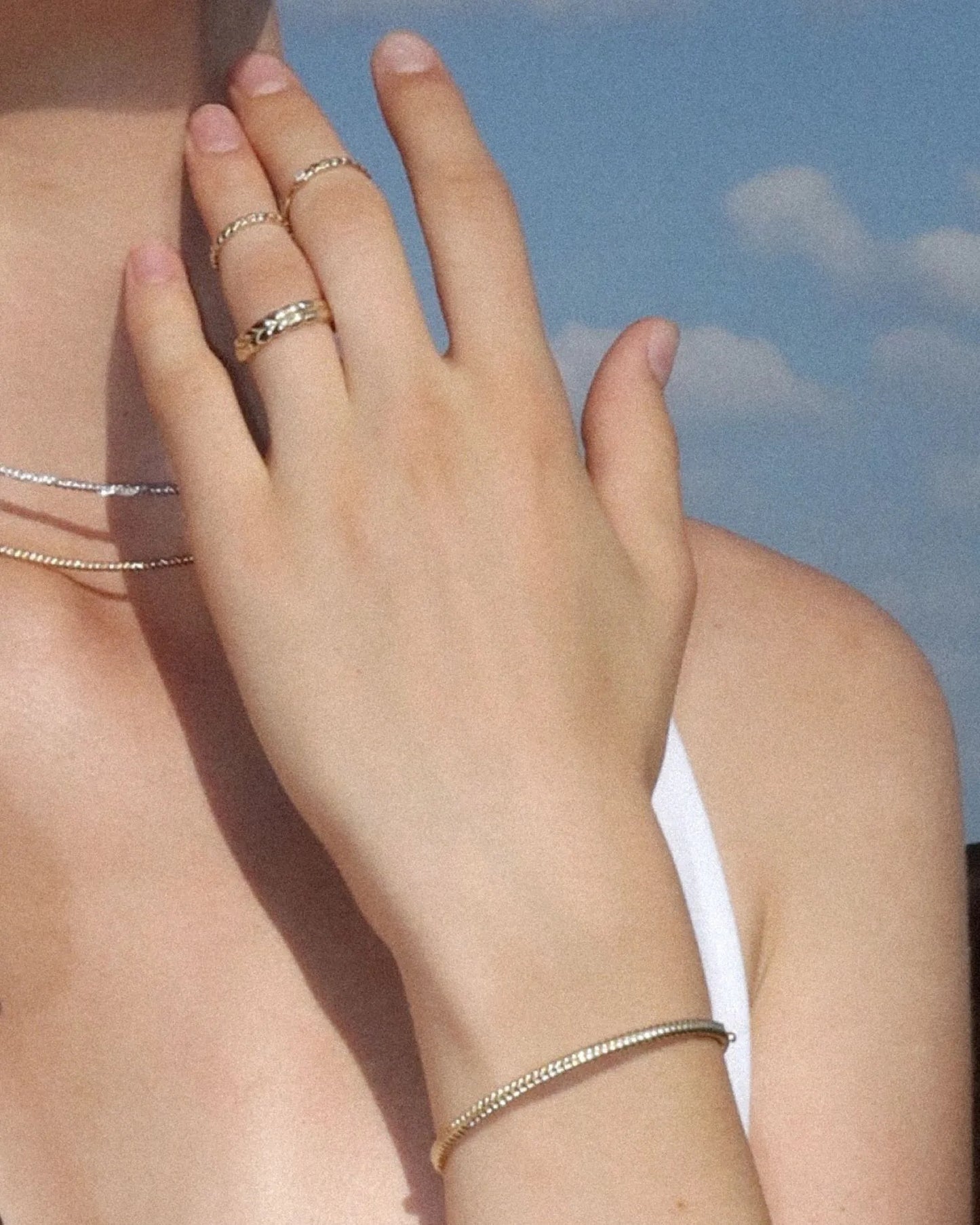 Gold Bracelet Spikelet with diamonds