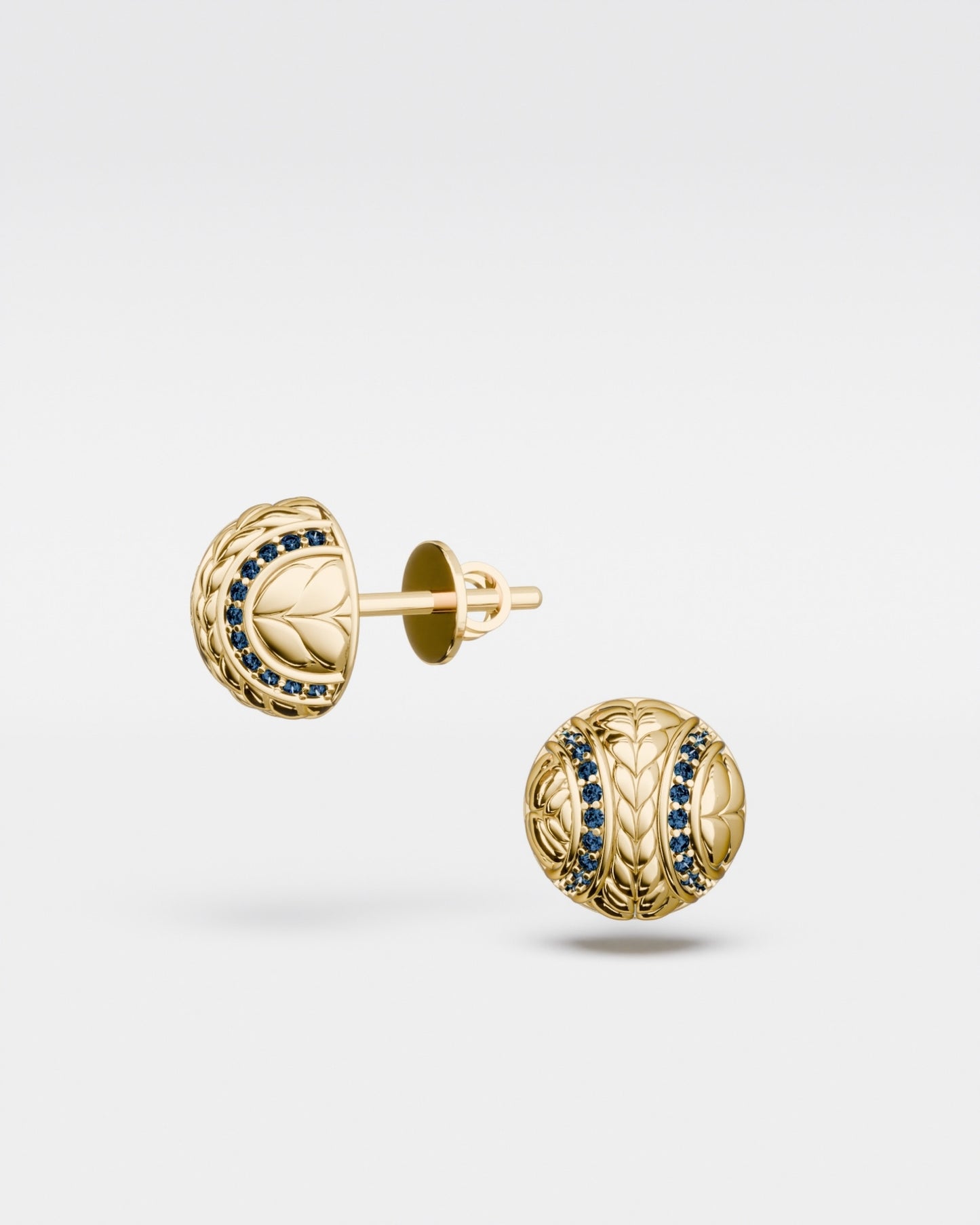 Tennis Ball Stud Earrings mini Hard court