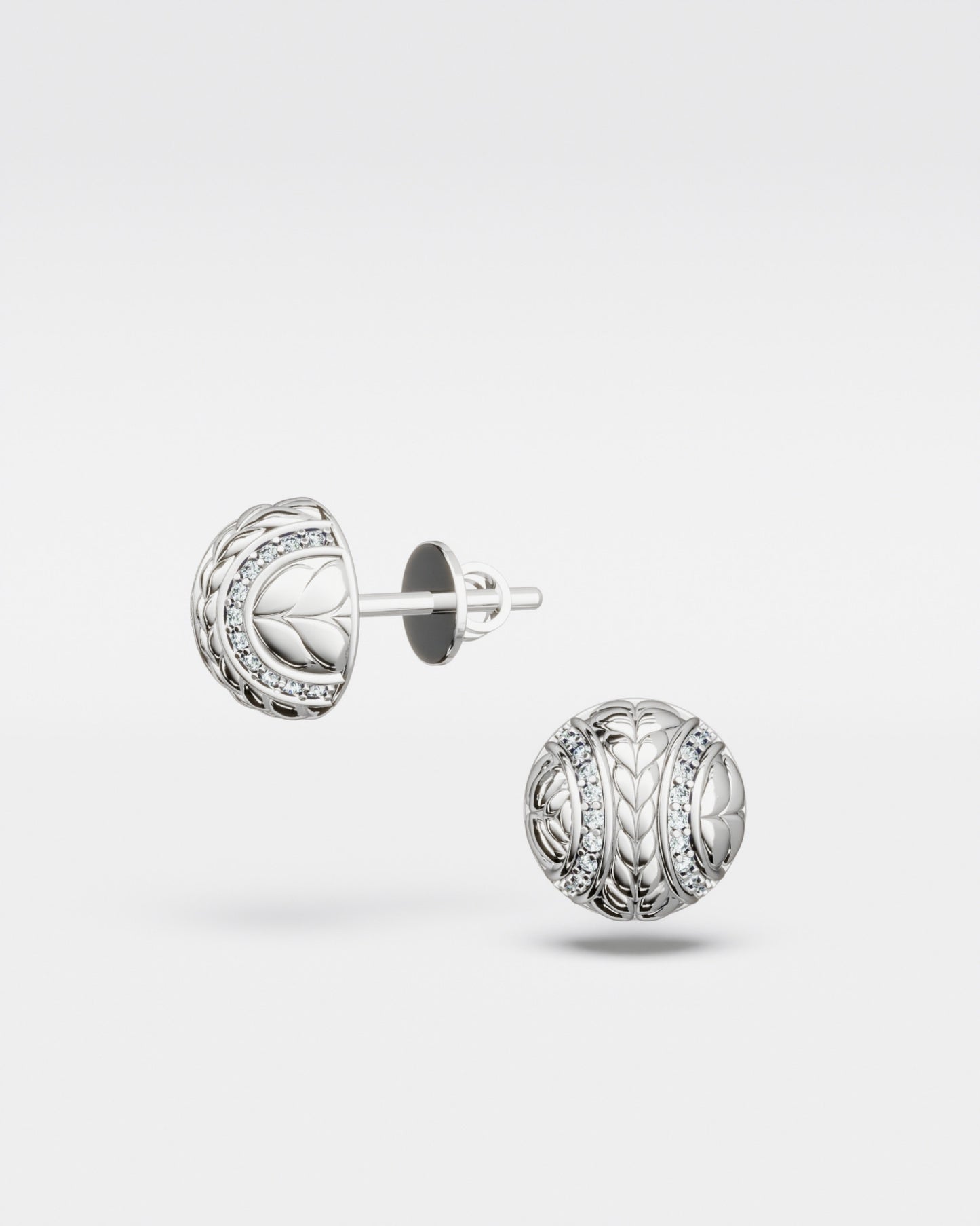 Boucles d'oreilles Mimosa en or