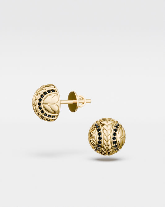 Boucles d'oreilles Mimosa en or