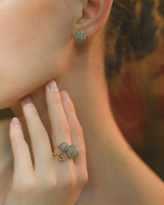 Gold Earrings Mimosa
