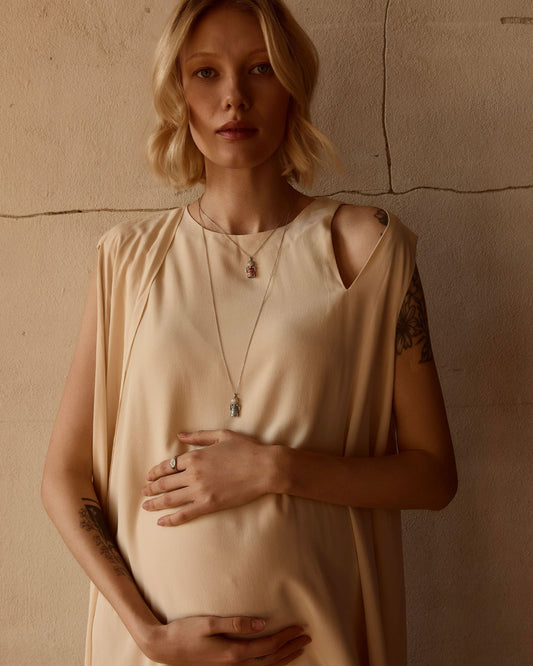 Lucky charm doll pendant Colors of roots