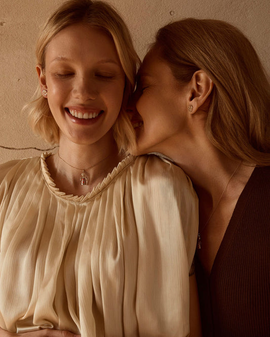 Lucky charm doll pendant Colors of roots