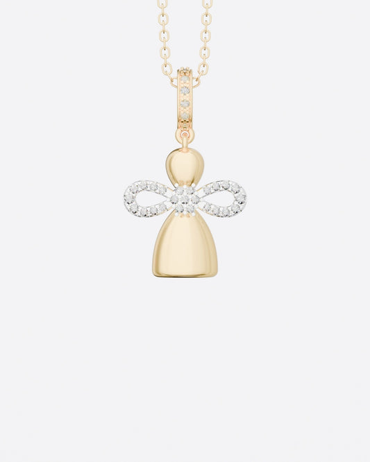 Angel Doll Pendant with diamonds