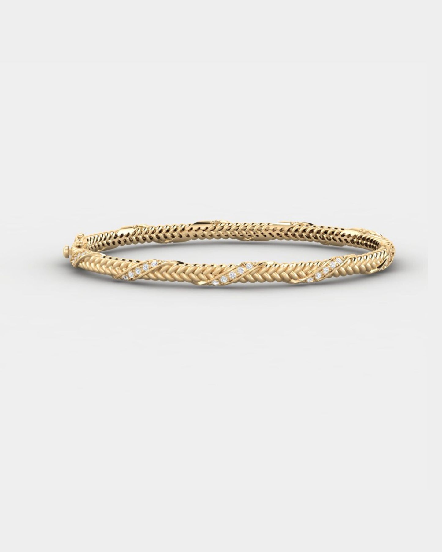 Gold Bracelet Spikelet with diamonds