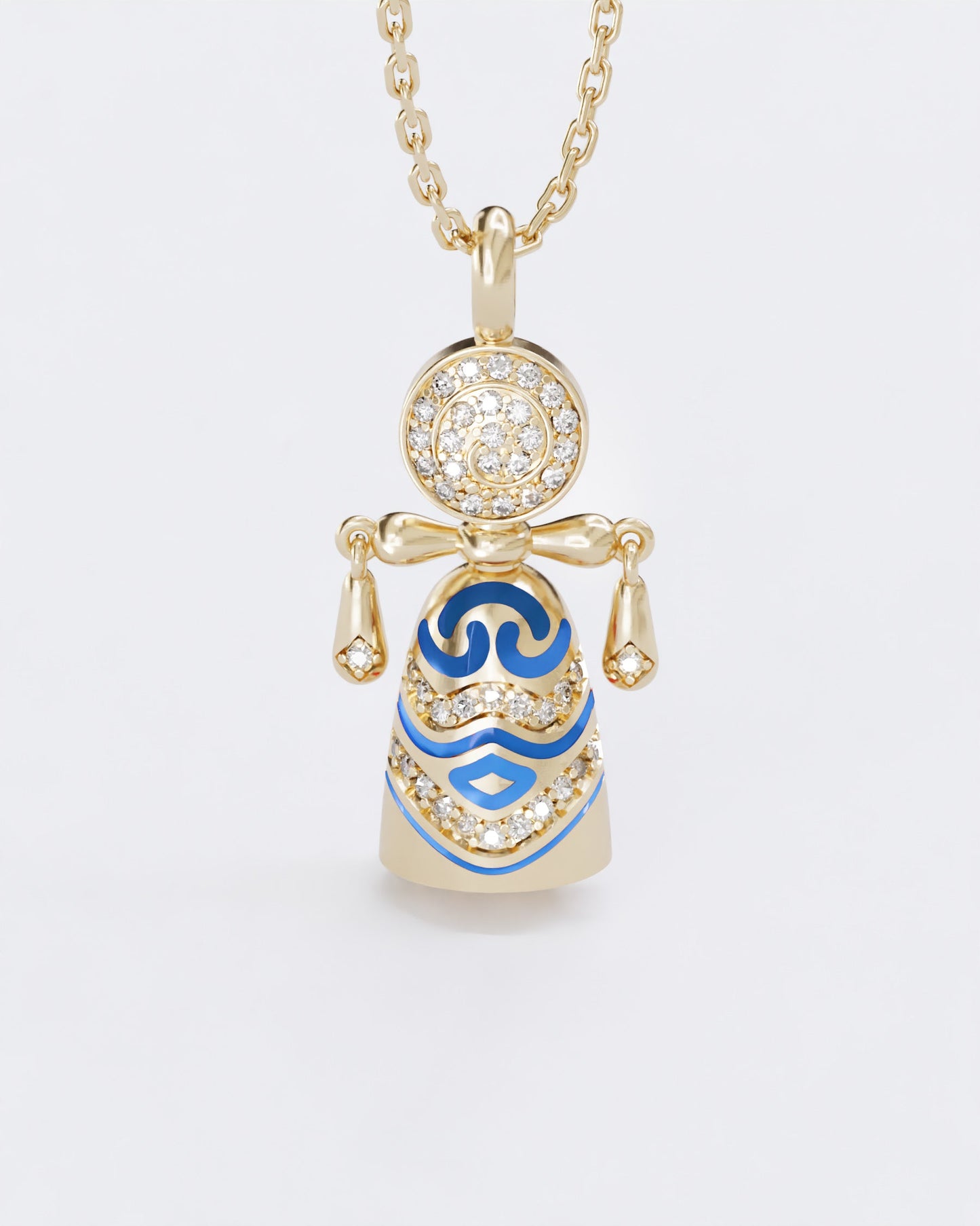 Colors of roots Lucky charm doll pendant