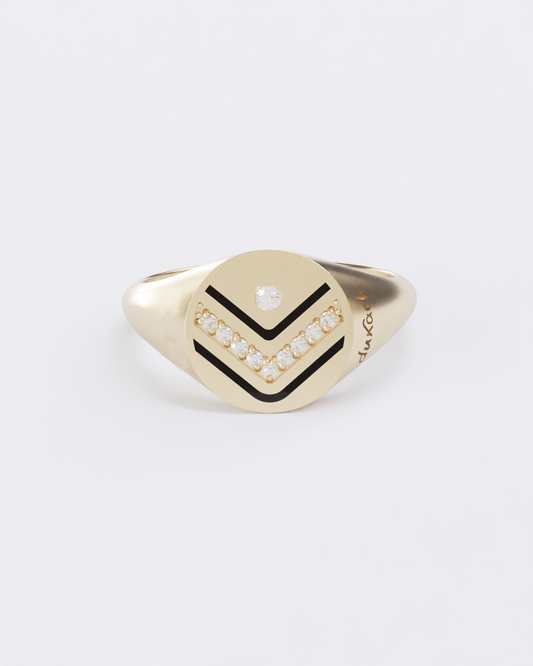 Colors of roots Signet Ring
