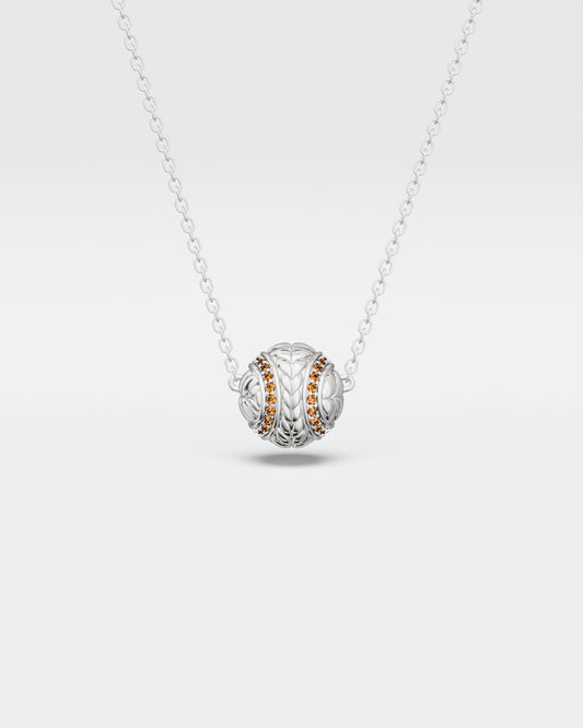 Collier Balle de tennis · Court en terre battue