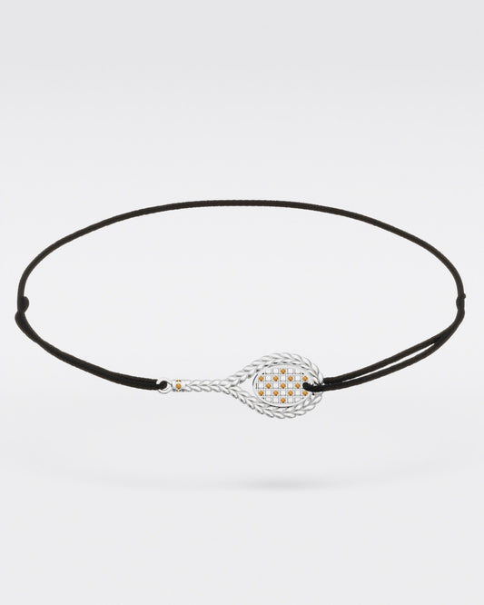 Bracelet tennis sur cordon · Court en dur