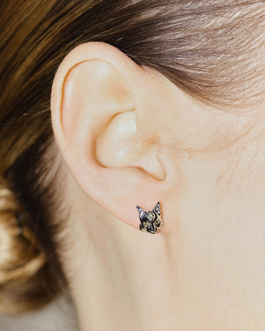 Gold earrings Lynx Mini