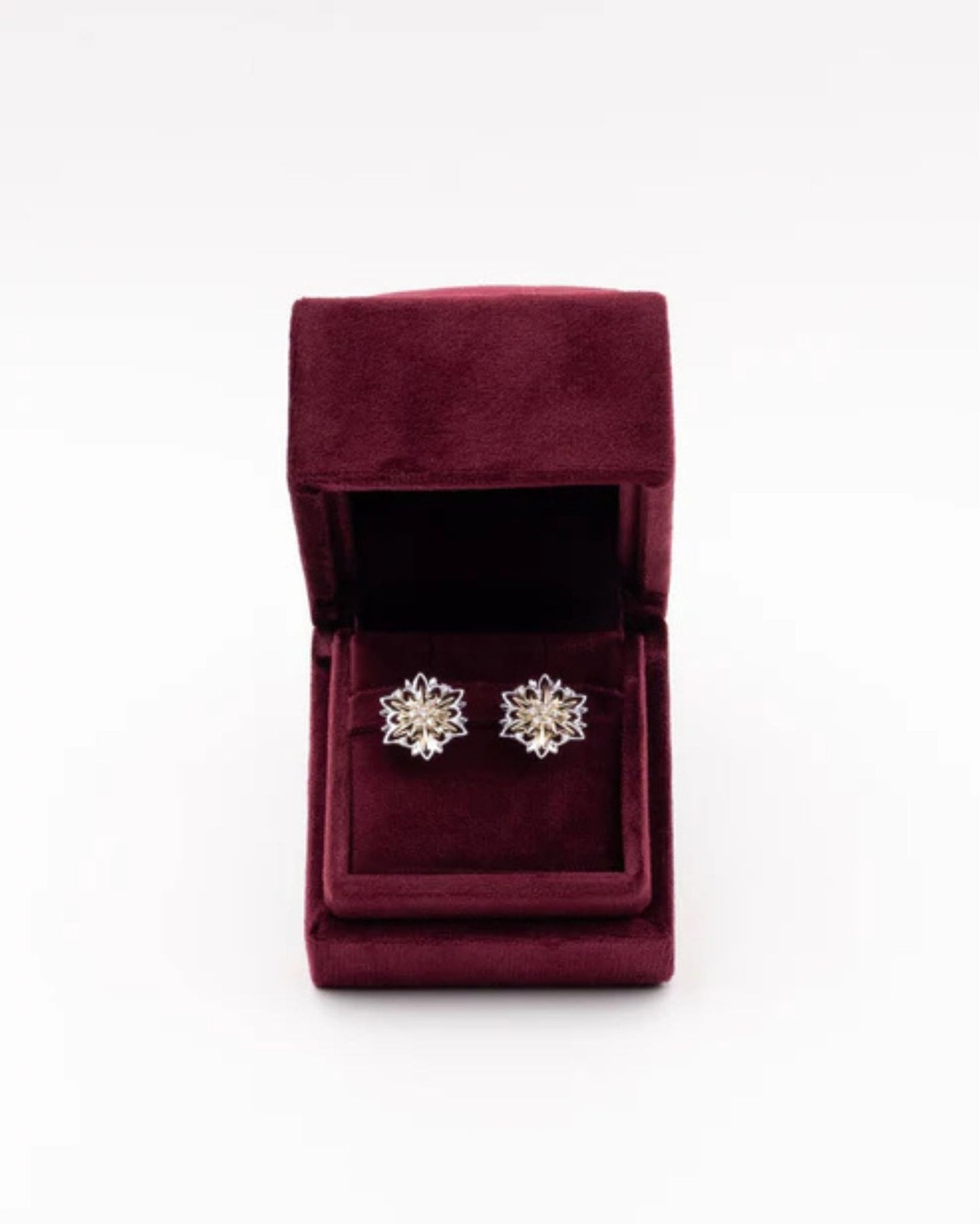 Edelweiss gold earrings (size S)
