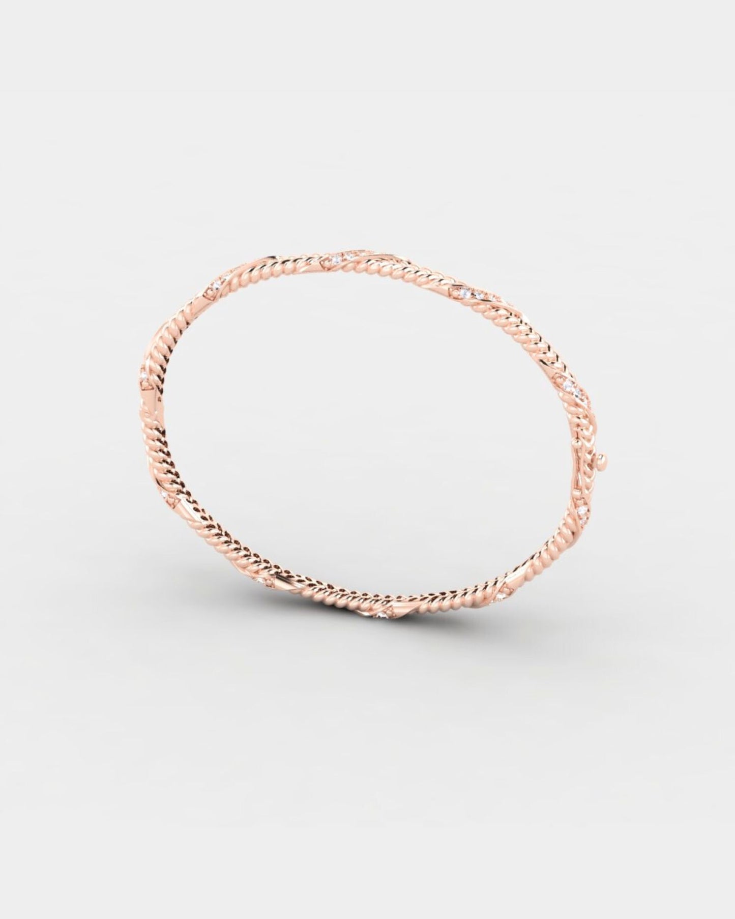 Gold Bracelet Spikelet with diamonds