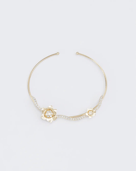 Gold Bracelet wreath Anemone