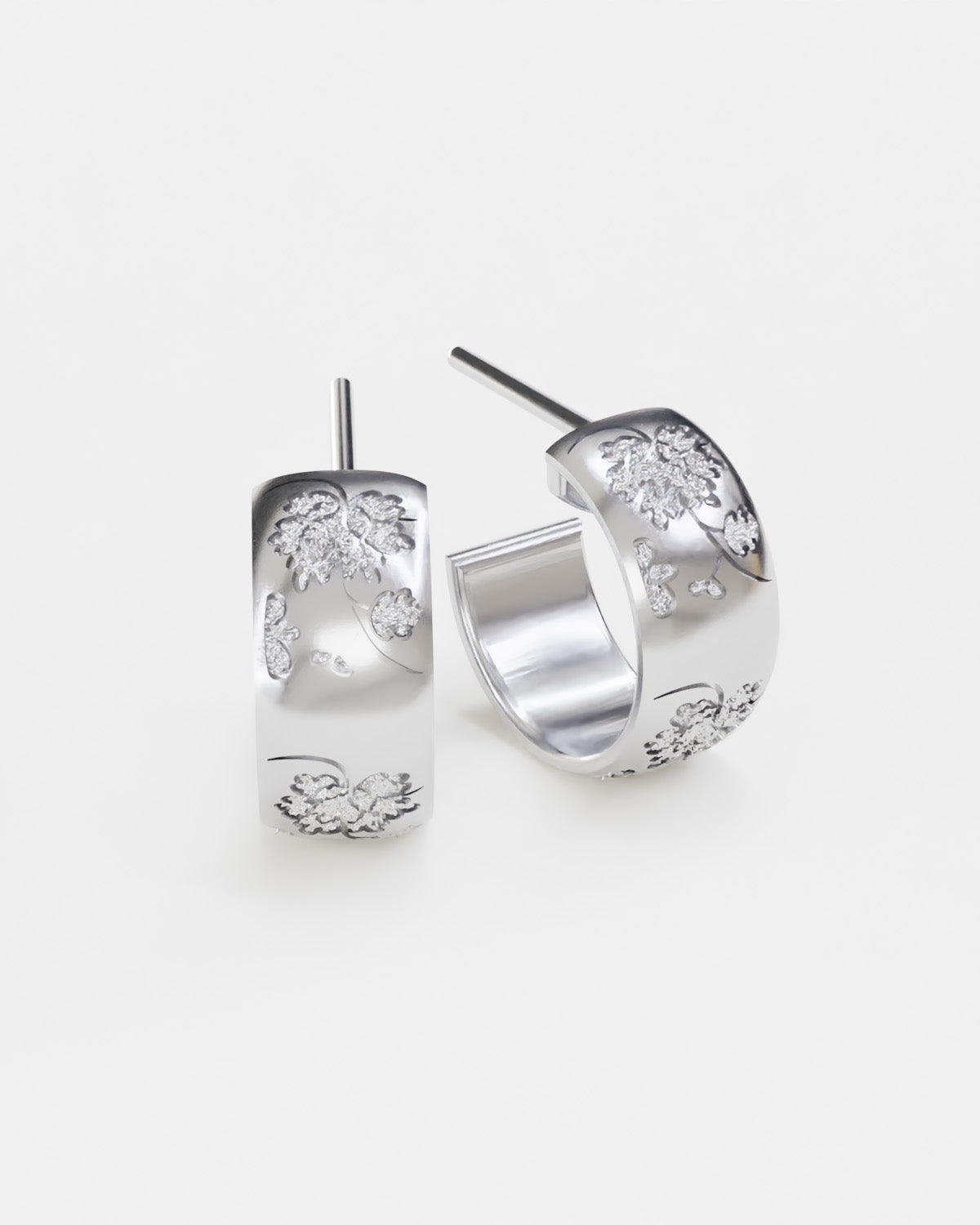 Gold Bloom mini hoops