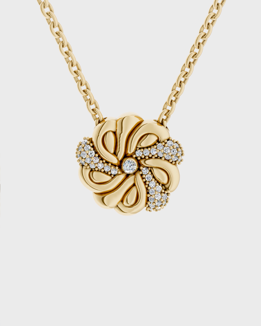 Gold Braided Bread Necklace