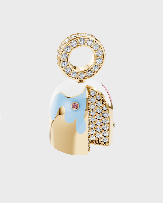 Gold Easter Bread Pendant