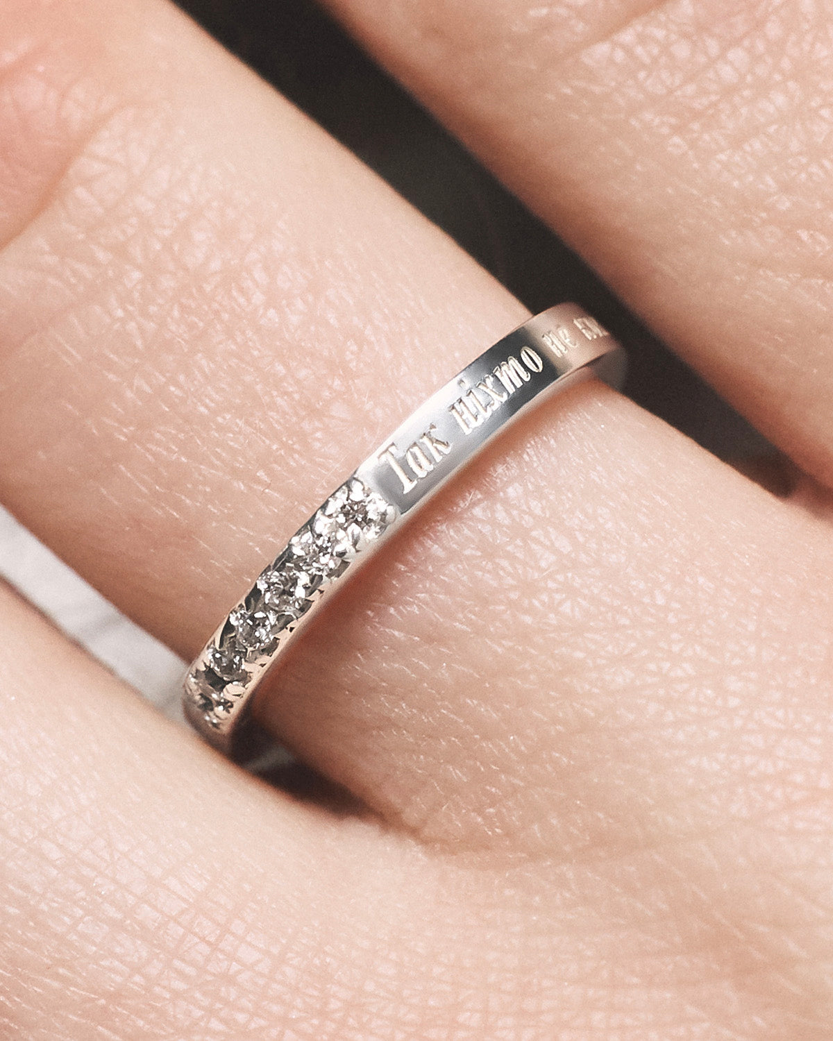 A ring with diamonds "Love"