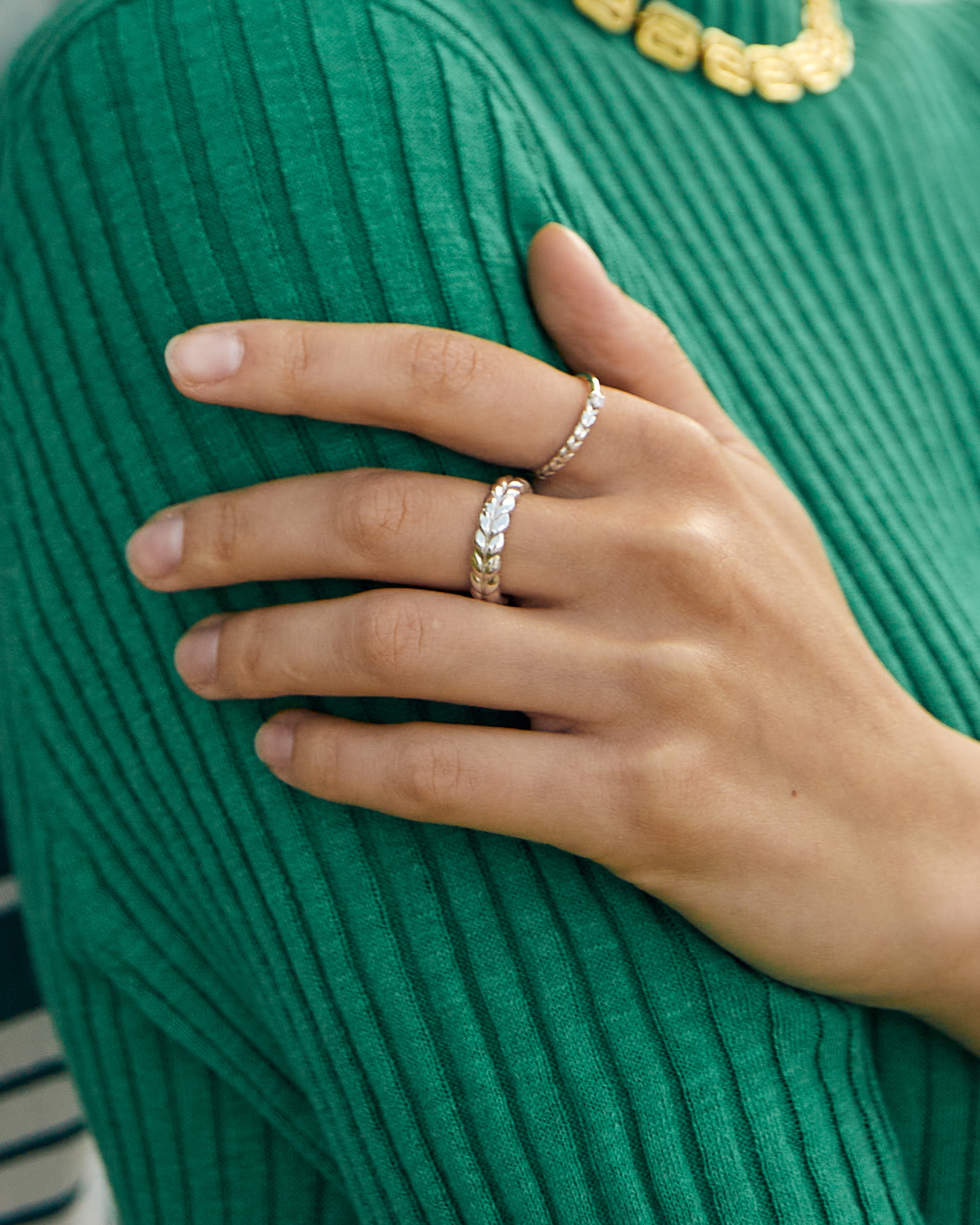 Gold Spikelets ring