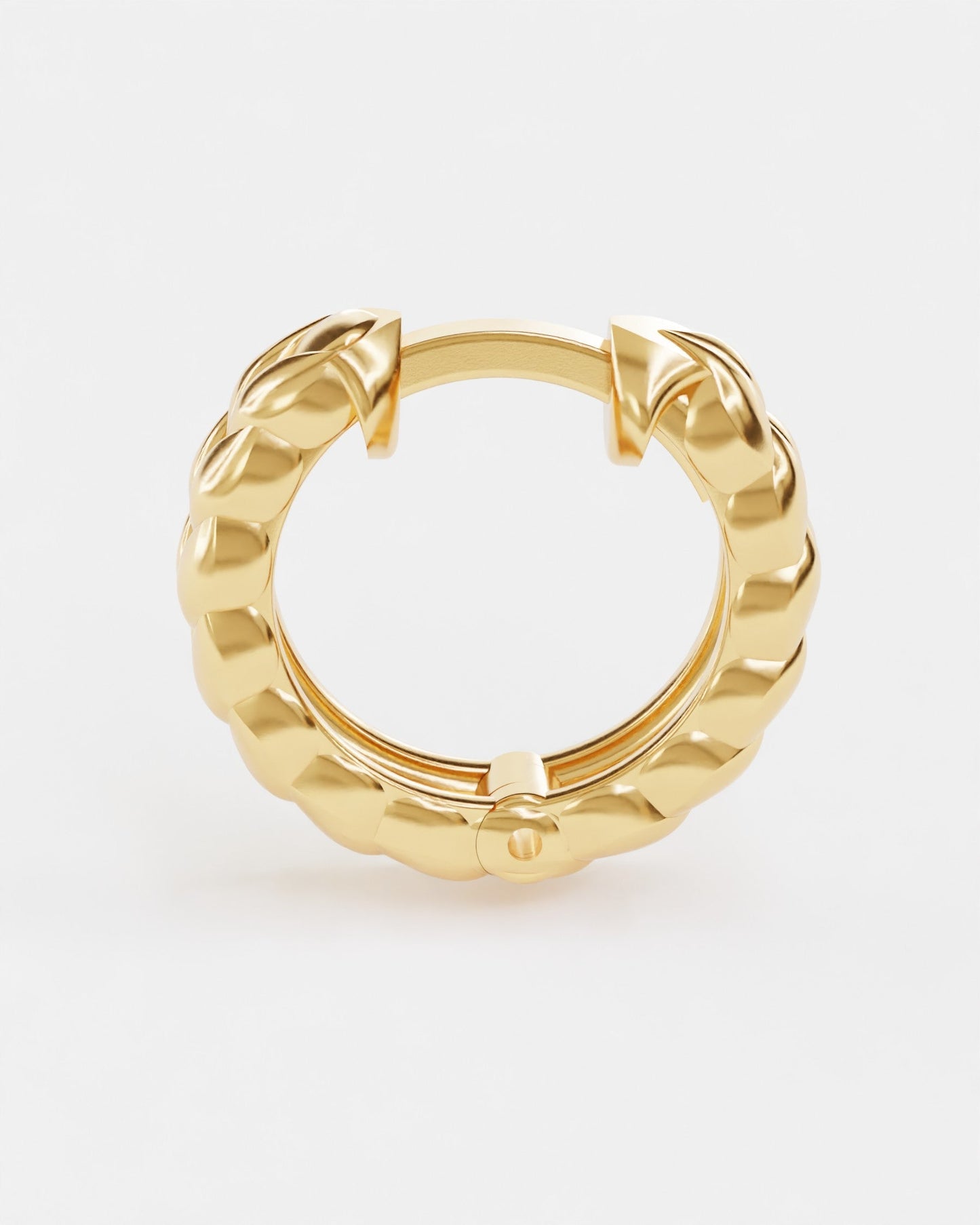 Gold Spikelets hoop earrings