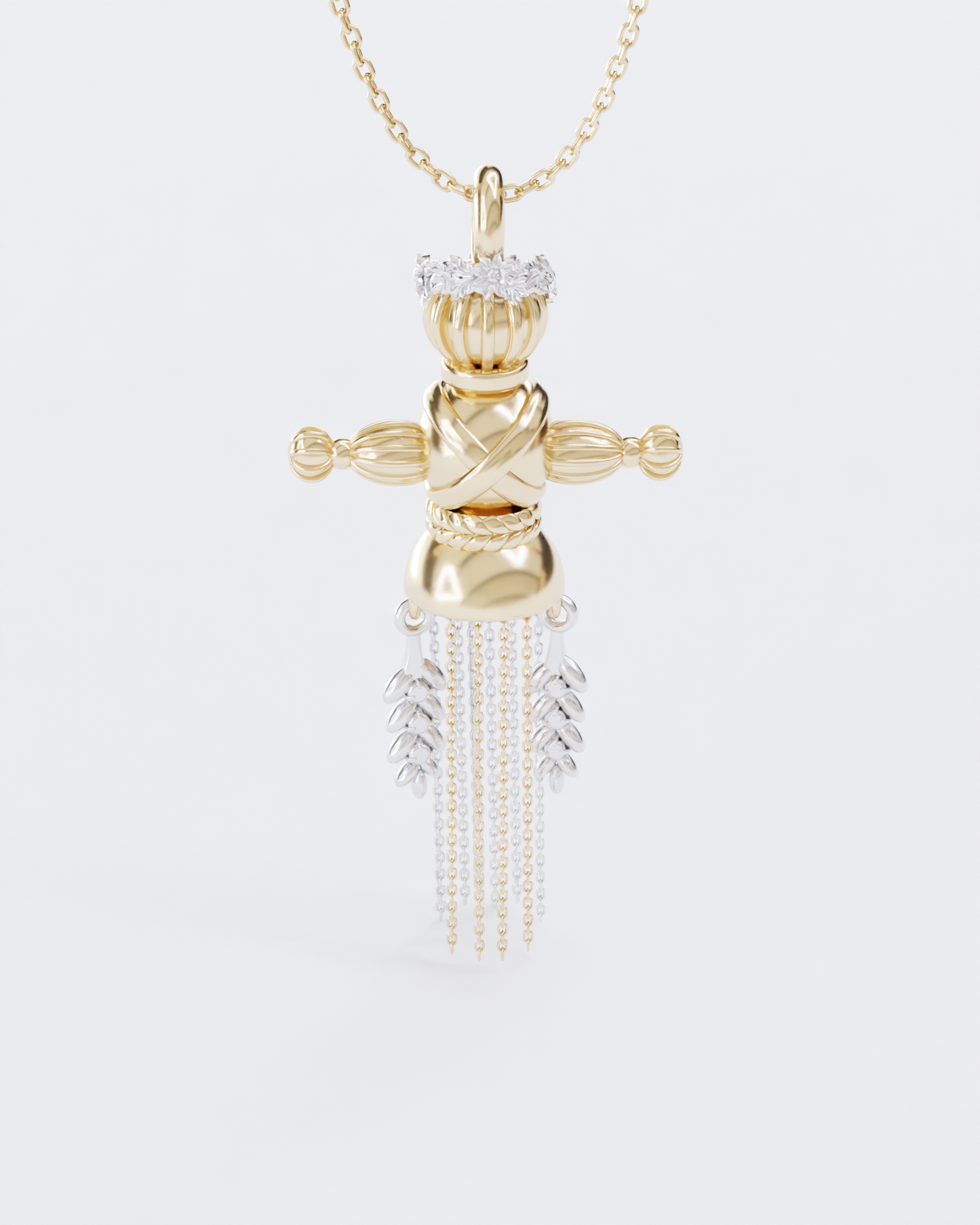 Lucky Charm Doll Wreath pendant