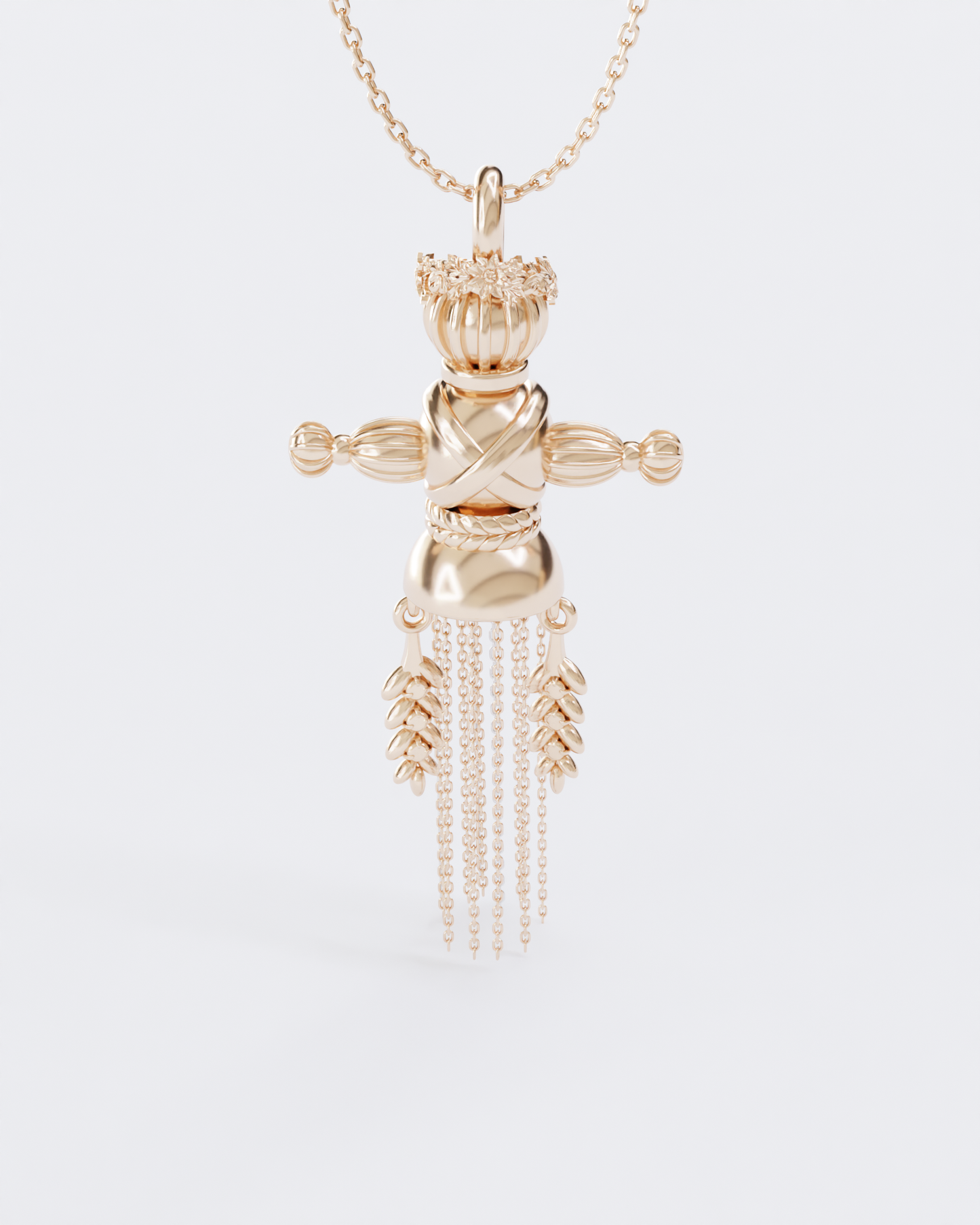 Gold Spring Doll Pendant