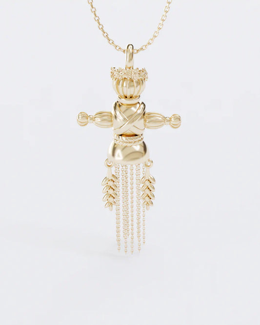 Lucky Charm Doll Wreath pendant