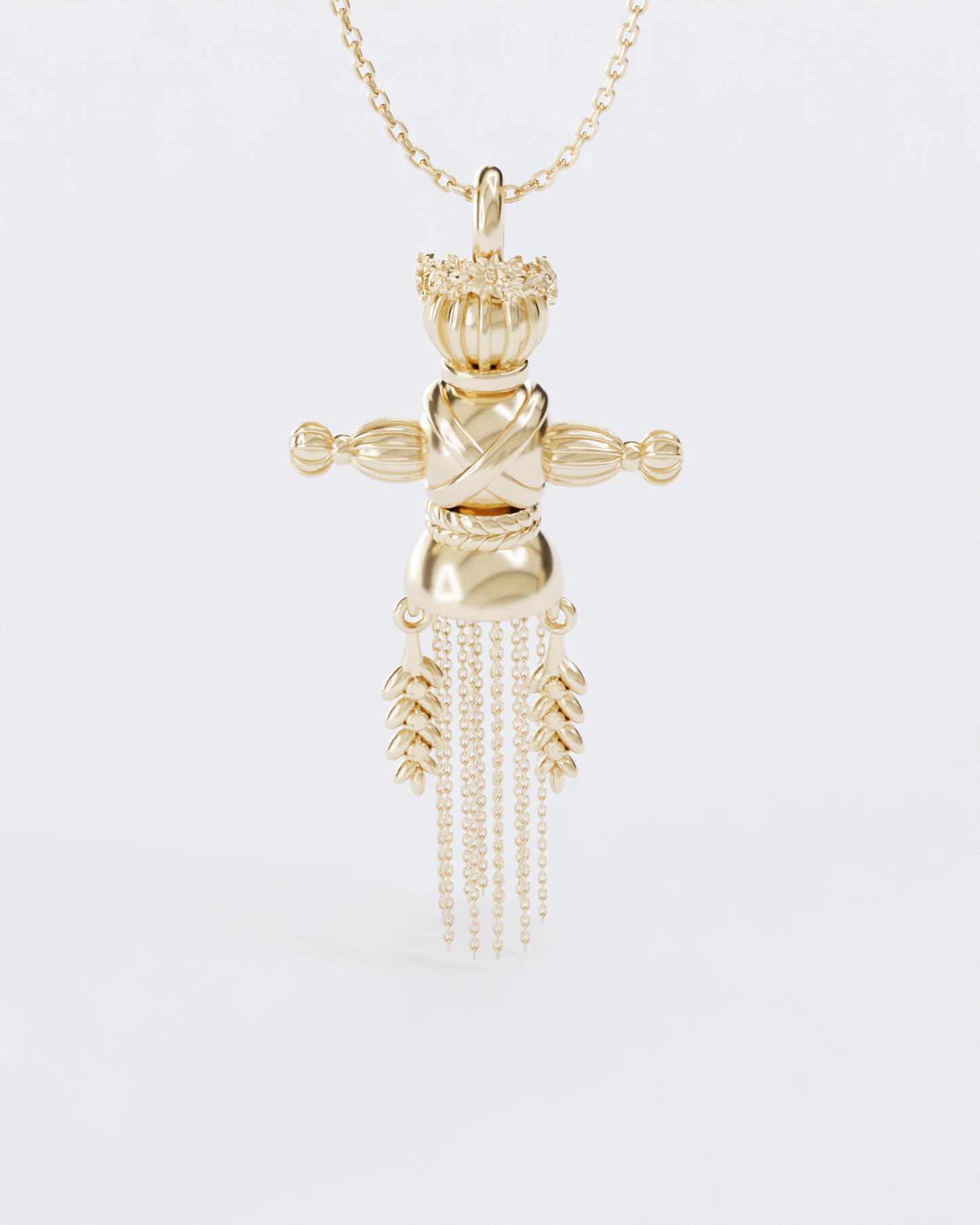 Gold Spring Doll Pendant