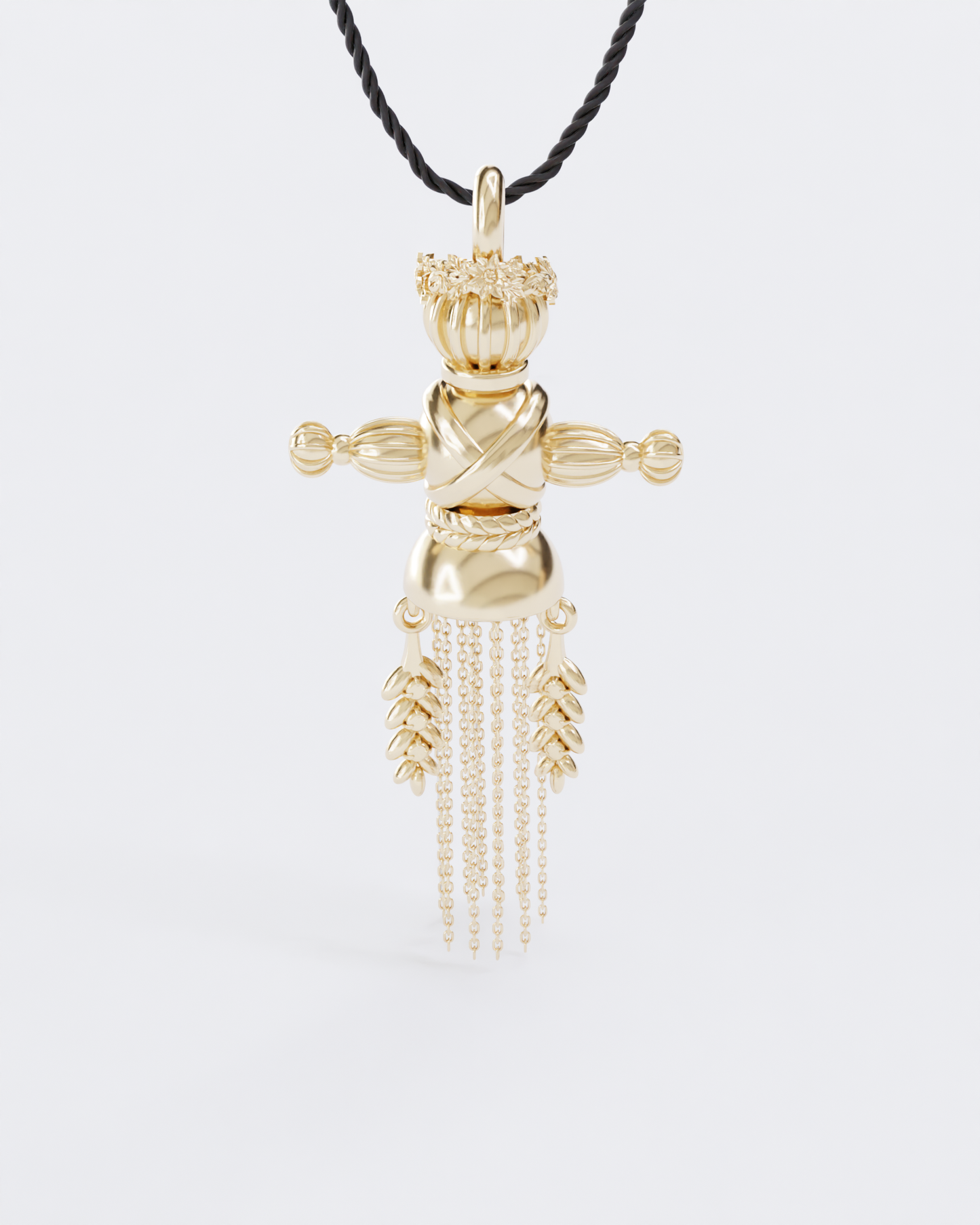 Gold Spring Doll Pendant