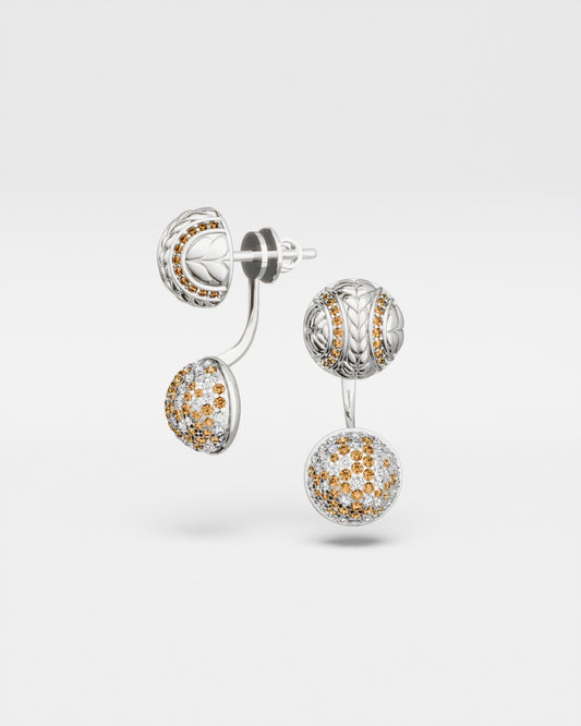 Tennis Ball Stud Earrings· Clay Court