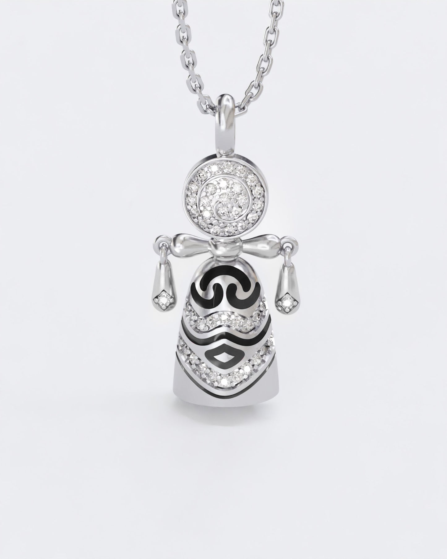 Colors of roots Lucky charm doll pendant