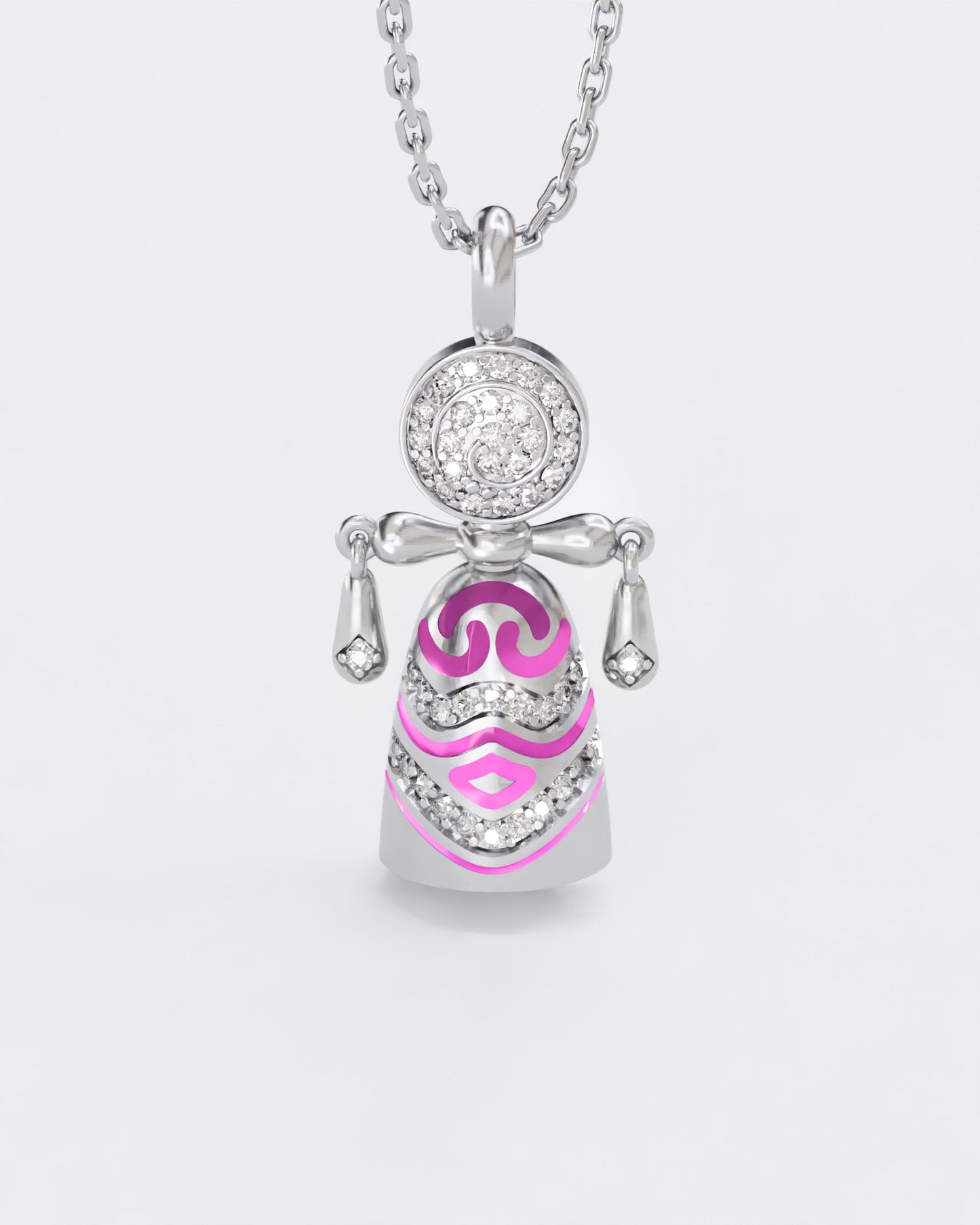 Colors of roots Lucky charm doll pendant