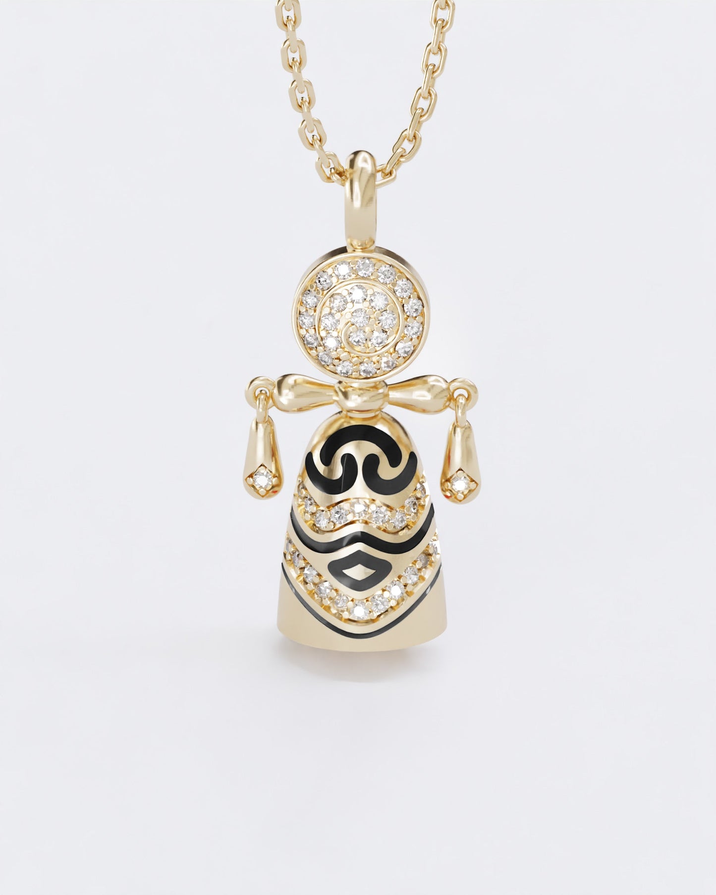 Colors of roots Lucky charm doll pendant