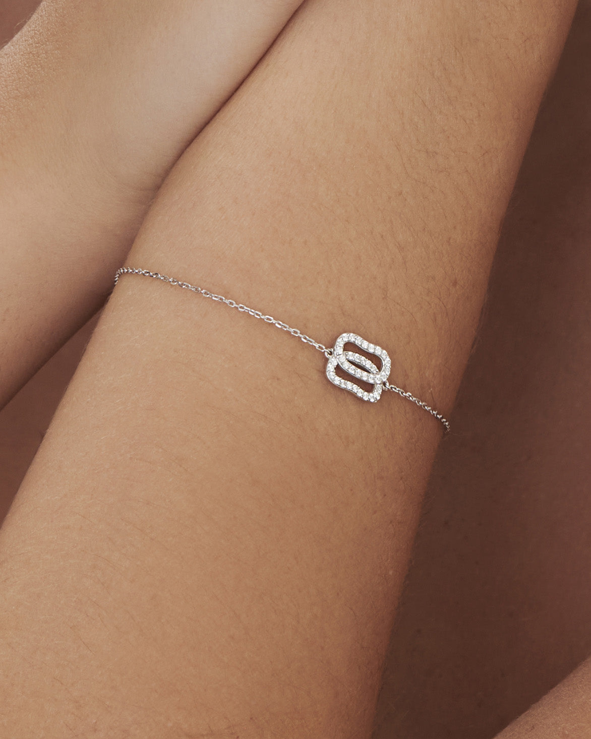 Gold Bracelet Dukach with diamonds pave