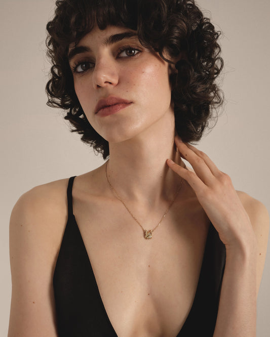 Gold necklace Lynx
