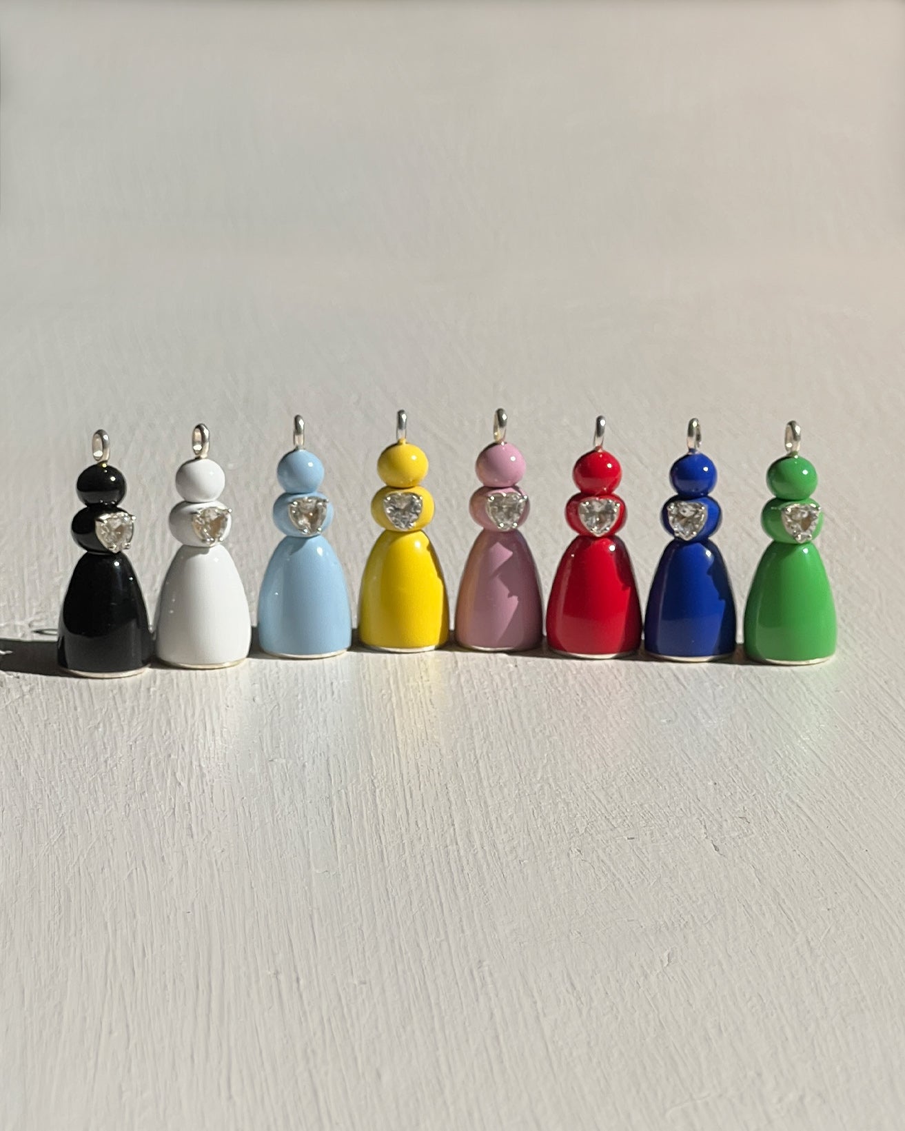 Red Enamel Doll Pendant