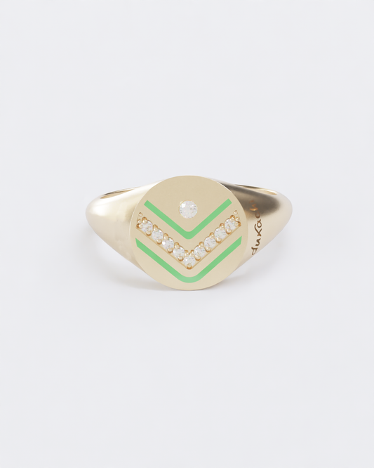 Colors of roots Signet Ring