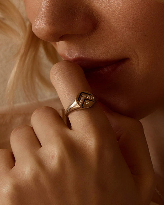 Colors of roots Signet Ring