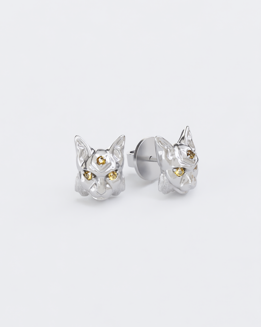 Gold earrings Lynx Mini