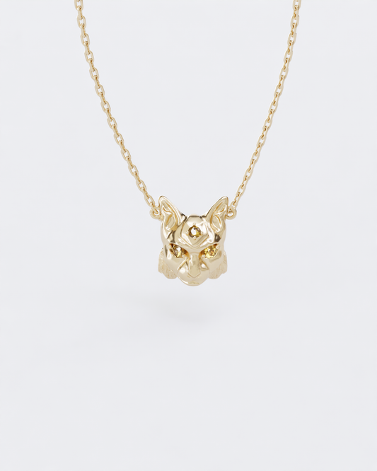 Gold necklace Lynx