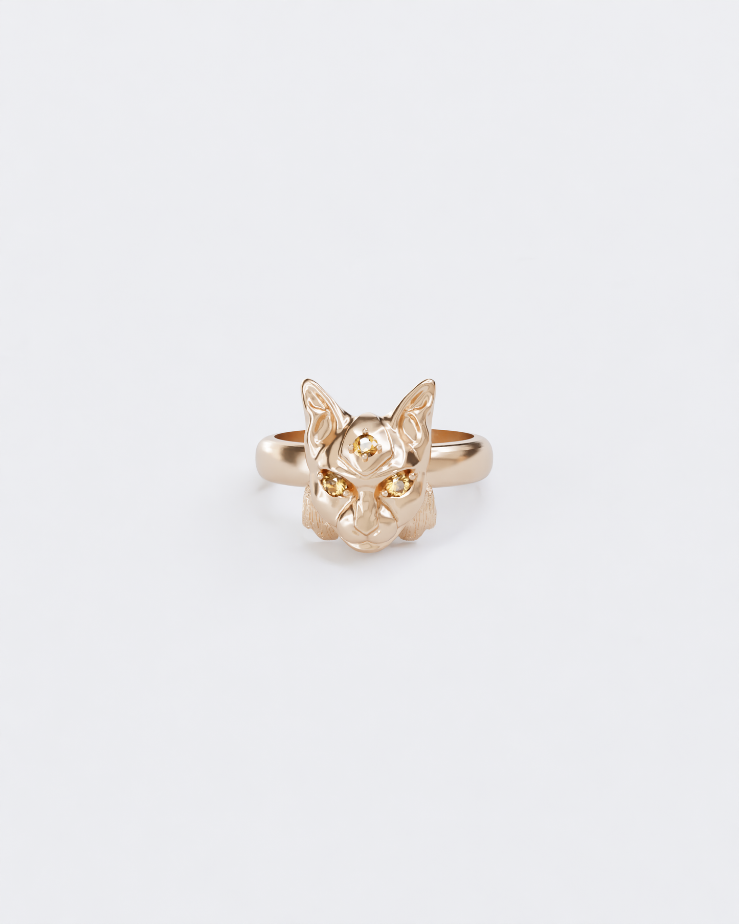 Gold ring Lynx
