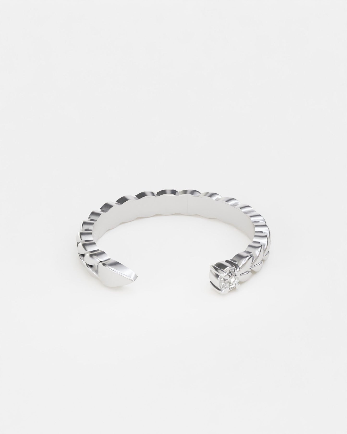 Gold Spikelets mini ring with diamond universal size