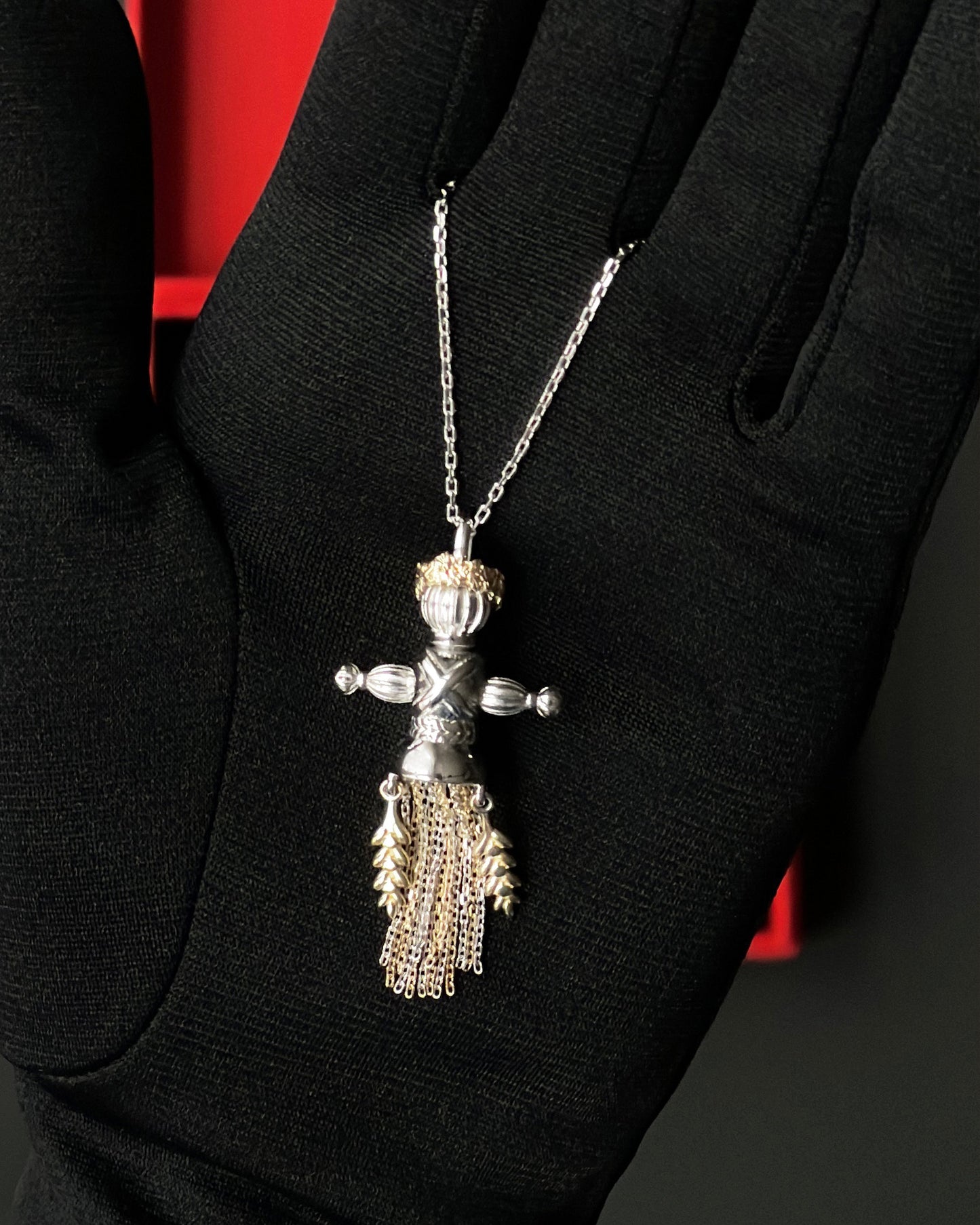 Spring Doll Pendant Combined Gold