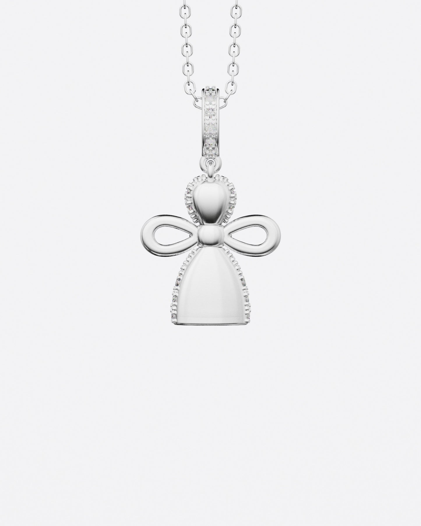 Angel Doll Pendant with diamonds