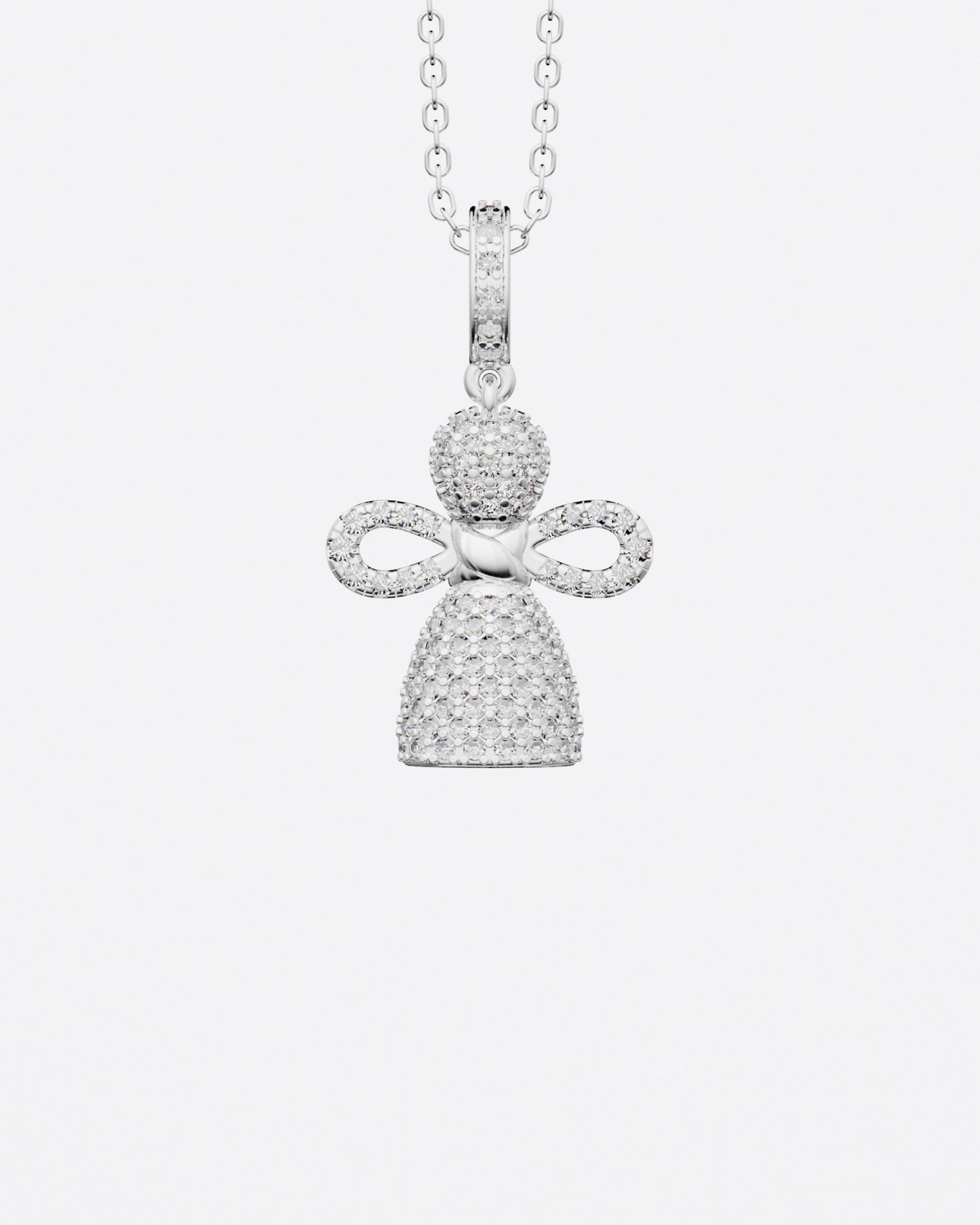 Angel Doll Pendant with diamonds