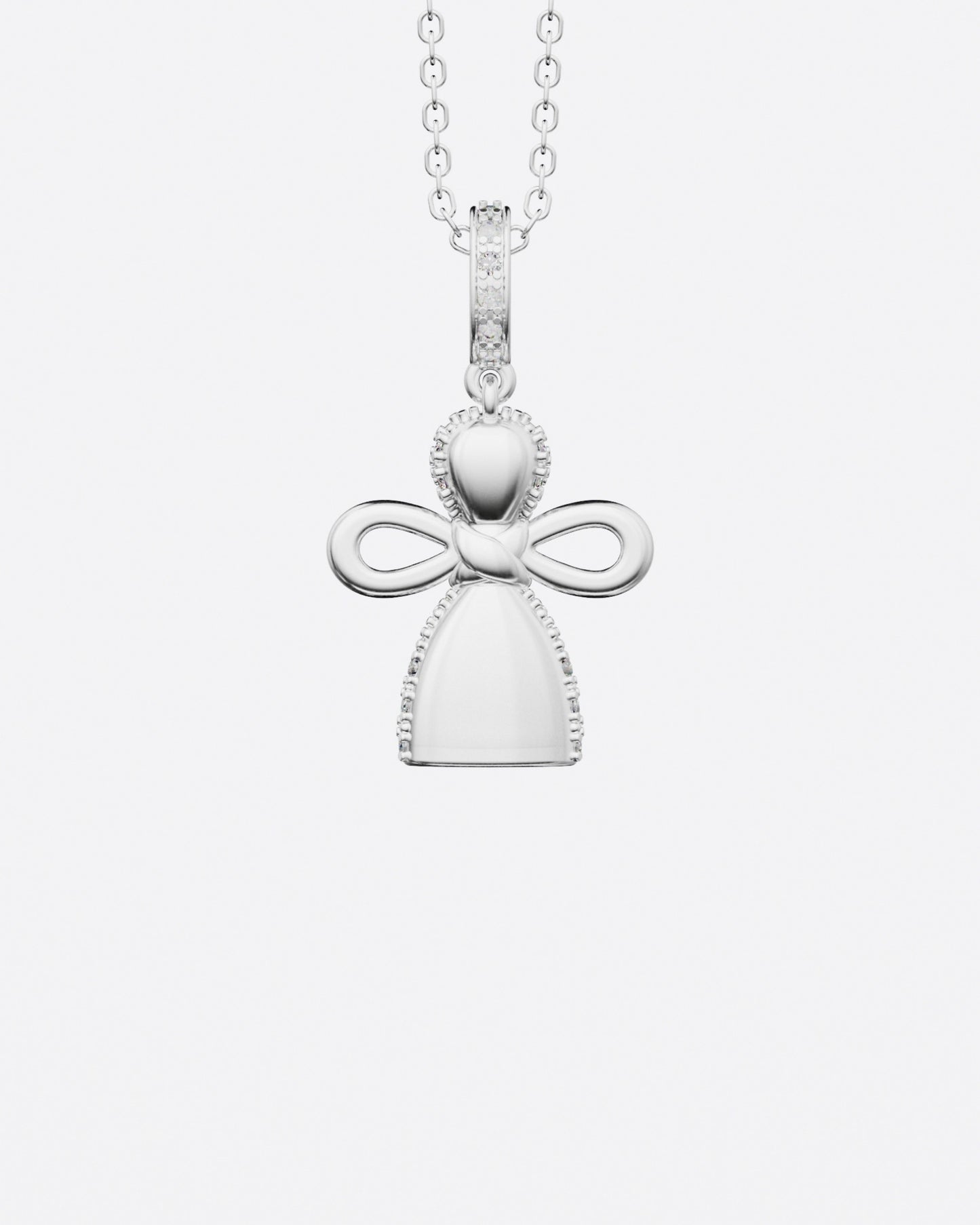 Angel Doll Pendant with diamonds