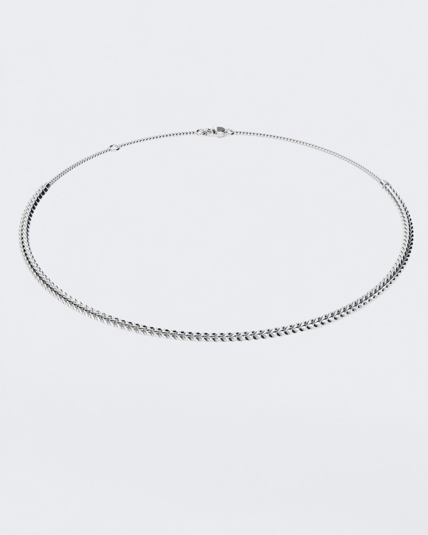 Gold necklace Spikelet