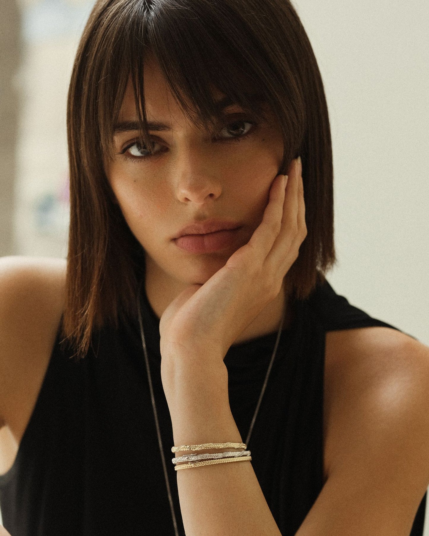 Gold Bracelet Spikelet  with diamonds